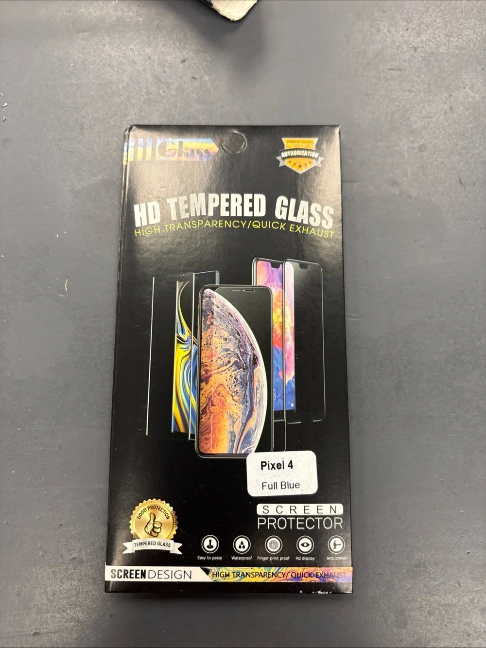3 Pack Tempered Glass Screen Protector for Pixel 4 - Full Blue